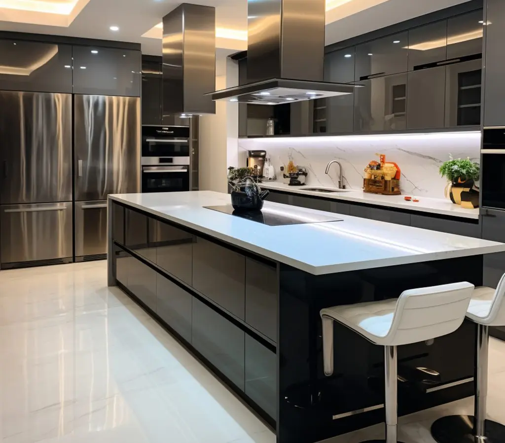 Cambridge kitchen design trends featuring contemporary cabinetry, modern lighting, and a stylish functional kitchen layout.